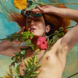 Venus Clothed In Flowers